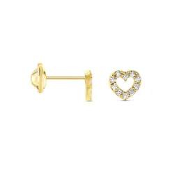 Boucles D'oreilles Puces Eily Or Jaune Oxyde De Zirconium-Histoire d'Or Best