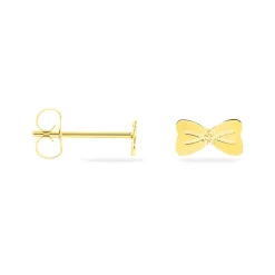 Histoire d'Or Boucles D'oreilles Puces Evonne Noeud Or Jaune