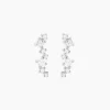 Histoire d'Or Boucles D'Oreilles Puces Eclat d'Aurore Argent Blanc Oxyde De Zirconium