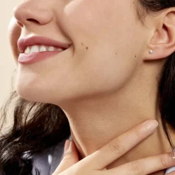 Boucles D'oreilles Puces Eddie Or Jaune Oxyde De Zirconium-Histoire d'Or Clearance