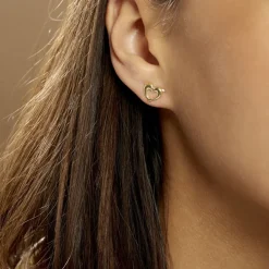 Boucles D'oreilles Puces Fulvie Double Dauphins Or Jaune-Histoire d'Or New