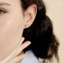 Histoire d'Or Boucles D'oreilles Puces Fidelia Boule Or Jaune