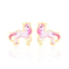 Boucles D'oreilles Puces Fantasila Cheval Or Jaune-Histoire d'Or Best