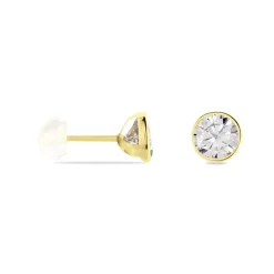 Histoire d'Or Boucles D'oreilles Puces Franze Or Jaune Oxyde De Zirconium