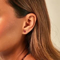 Boucles D'Oreilles Puces Fingall Or Jaune Oxyde De Zirconium-Histoire d'Or