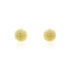 Histoire d'Or Boucles D'oreilles Puces Fidelia Boule Sablee Or Jaune