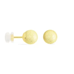 Boucles D'oreilles Puces Fidelia Boule Sablee-Histoire d'Or Hot