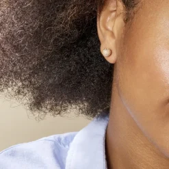 Boucles D'oreilles Puces Fidelia Boule Sablee-Histoire d'Or Hot