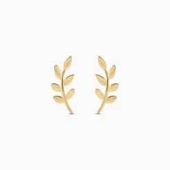 Boucles D'oreilles Puces Foliora Or Jaune-Histoire d'Or Best