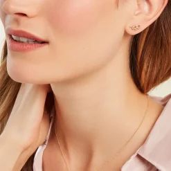 Boucles D'oreilles Puces Foliora Or Jaune-Histoire d'Or Best