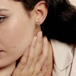 Histoire d'Or Boucles D'oreilles Puces Fidelia Boule