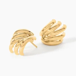 Histoire d'Or Boucles D'Oreilles Puces Fahim Or Jaune