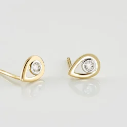 Boucles D'oreilles Puces Fidelia Or Jaune Diamant-Histoire d'Or Hot