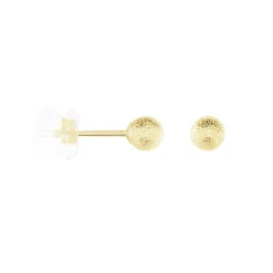 Histoire d'Or Boucles D'oreilles Puces Fidelia Boule Sablee
