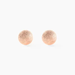 Boucles D'oreilles Puces Fidelia Boule Sablee-Histoire d'Or Online