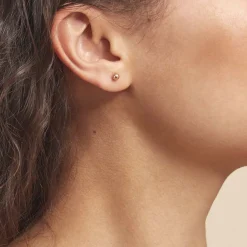 Histoire d'Or Boucles D'oreilles Puces Fidelia Boule