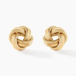 Boucles D'oreilles Puces Grover Or Jaune-Histoire d'Or Sale