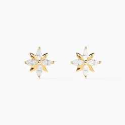 Boucles D'oreilles Puces Geza Or Jaune Oxyde De Zirconium-Histoire d'Or