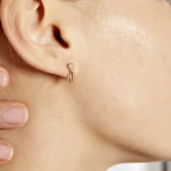 Histoire d'Or Boucles D'oreilles Puces Grebera Or Jaune Oxyde