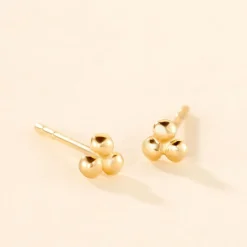 Histoire d'Or Boucles D'oreilles Puces Glen Or Jaune