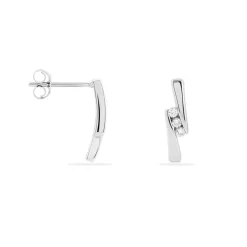 Histoire d'Or Boucles D'oreilles Puces Galya Or Blanc Diamant