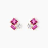 Boucles D'oreilles Puces Garland Or Jaune Oxyde De Zirconium-Histoire d'Or