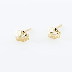 Boucles D'oreilles Puces Helois Hibou Or Jaune Oxyde De Zirconium-Histoire d'Or Hot