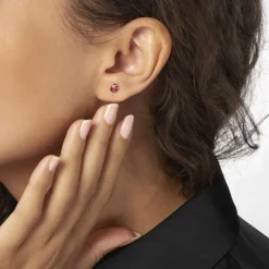 Histoire d'Or Boucles D'oreilles Puces Helidie Coccinelle Or Jaune