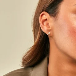 Histoire d'Or Boucles D'Oreilles Puces Hopcyn Or Jaune Oxyde De Zirconium