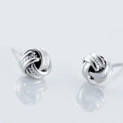 Histoire d'Or Boucles D'oreilles Puces Iloa Argent Blanc
