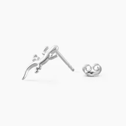 Boucles D'oreilles Puces Ivelyse Argent Blanc-Histoire d'Or