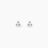 Histoire d'Or Boucles D'oreilles Puces Ina Argent Blanc