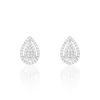 Histoire d'Or Boucles D'oreilles Puces Izia Or Blanc Diamant