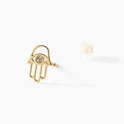 Boucles D'oreilles Puces Jamal Or Jaune Diamant-Histoire d'Or New