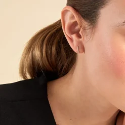 Boucles D'oreilles Puces Jayne Argent Blanc Oxyde De Zirconium-Histoire d'Or Best