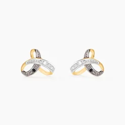 Histoire d'Or Boucles D'Oreilles Puces Jolyon Or Jaune Diamant