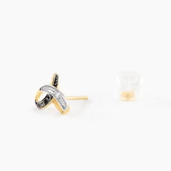 Histoire d'Or Boucles D'Oreilles Puces Jolyon Or Jaune Diamant