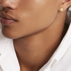 Boucles D'oreilles Puces Eas Acier Doré-JOURDAN Discount