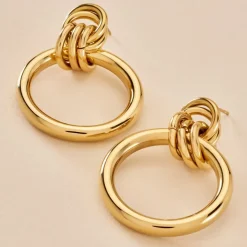 Histoire d'Or Boucles D'oreilles Puces Josephine Acier Doré