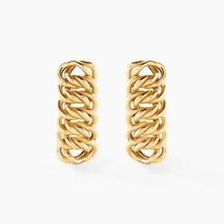 Histoire d'Or Boucles D'oreilles Puces Jimmy Or Jaune