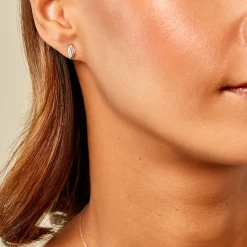 Histoire d'Or Boucles D'Oreilles Puces Johano Or Jaune Diamant