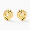 Histoire d'Or Boucles D'oreilles Puces Jackie Acier Jaune