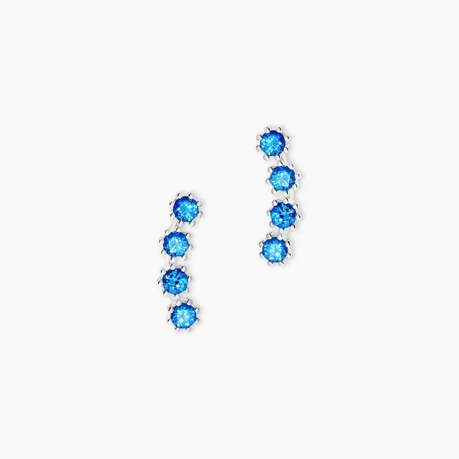 Histoire d'Or Boucles D'oreilles Puces Karrie Argent Blanc Oxyde De Zirconium