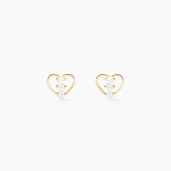 Boucles D'oreilles Puces Konnor Or Jaune Oxyde De Zirconium-Histoire d'Or