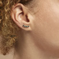 Histoire d'Or Boucles D'oreilles Puces Karrie Argent Blanc Oxyde De Zirconium