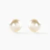 Histoire d'Or Boucles D'oreilles Puces Kesya Nacres Bouton Or Jaune Perle De Culture