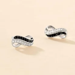 Histoire d'Or Boucles D'oreilles Puces Liraz Argent Blanc Oxyde De Zirconium