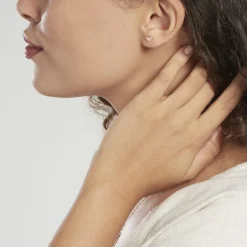 Boucles D'oreilles Puces Lison Or Rose-Histoire d'Or Outlet