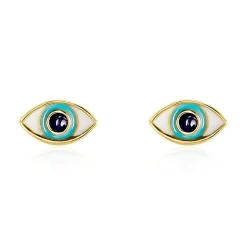 Boucles D'oreilles Puces Look At Me Or Jaune-Histoire d'Or Discount