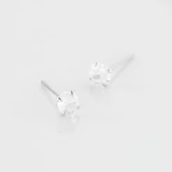 Boucles D'oreilles Puces Laena Argent Blanc Oxyde De Zirconium-Histoire d'Or Hot